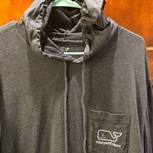 Vineyard Vines Long Sleeve Hooded Whale Shirt